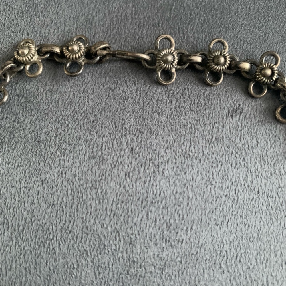 Vintage Rare Egyptian Silver and Turquoise Necklace - Picture 4 of 8